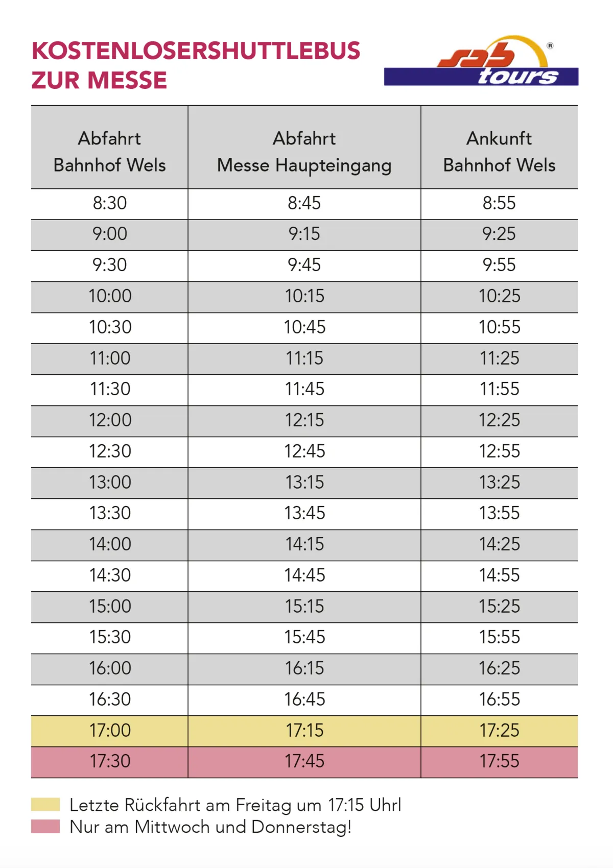 Fahrplan
